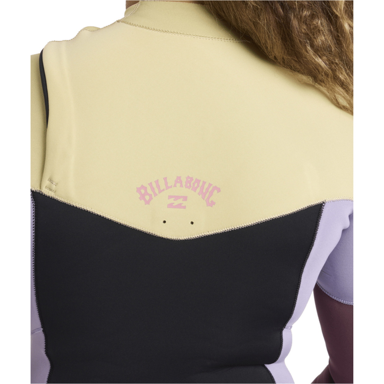 2026 Billabong Dames Synergy Natural 2mm Lange Mouwen Borst Ritssluiting Lentepak Wetsuit 24BW193513 - Grey Violet